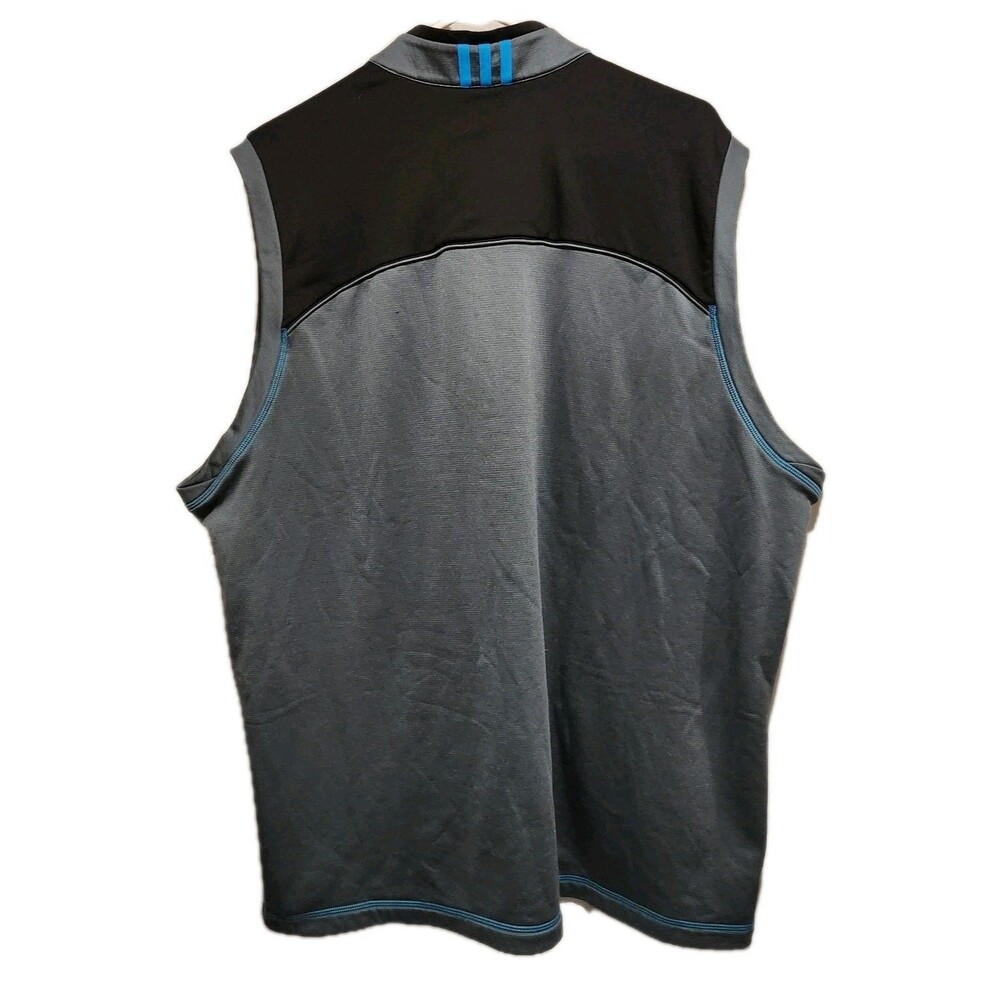 Adidas Golf Mens Climawarm Active  Performance Vest Fox Logo Gray Size 2XL - Picture 2 of 9